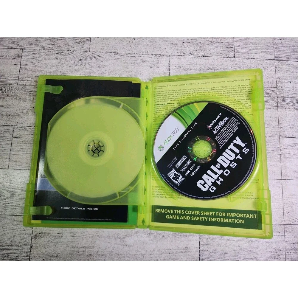 Xbox 360 Call of Duty: Ghosts (Microsoft; 2013) 2 Disc Set Video Game